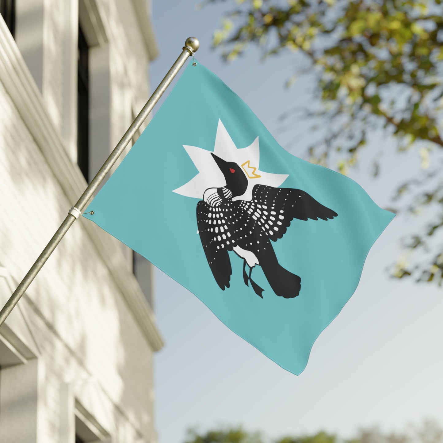 Minnesota's King Double Sided Flag