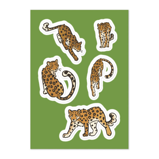 Amur Leopard Sticker Sheet