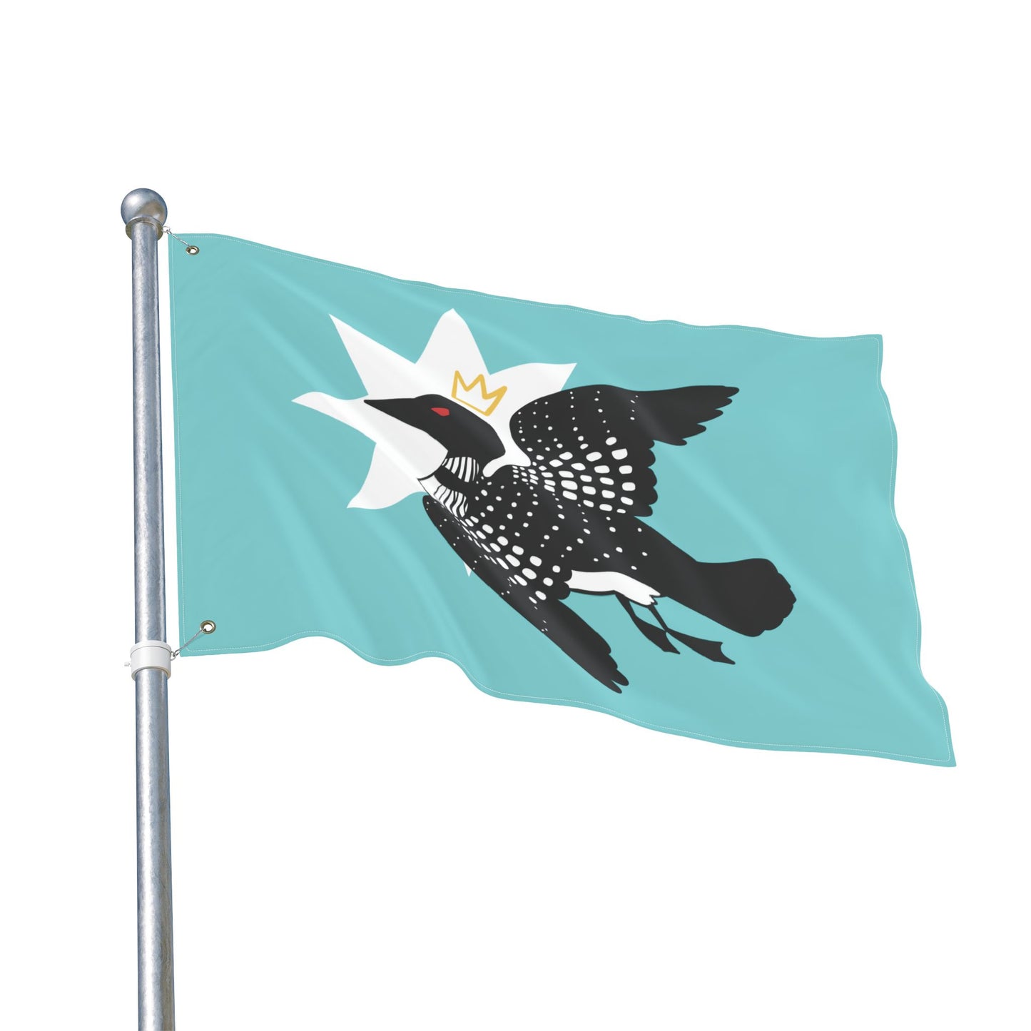 Minnesota's King Double Sided Flag
