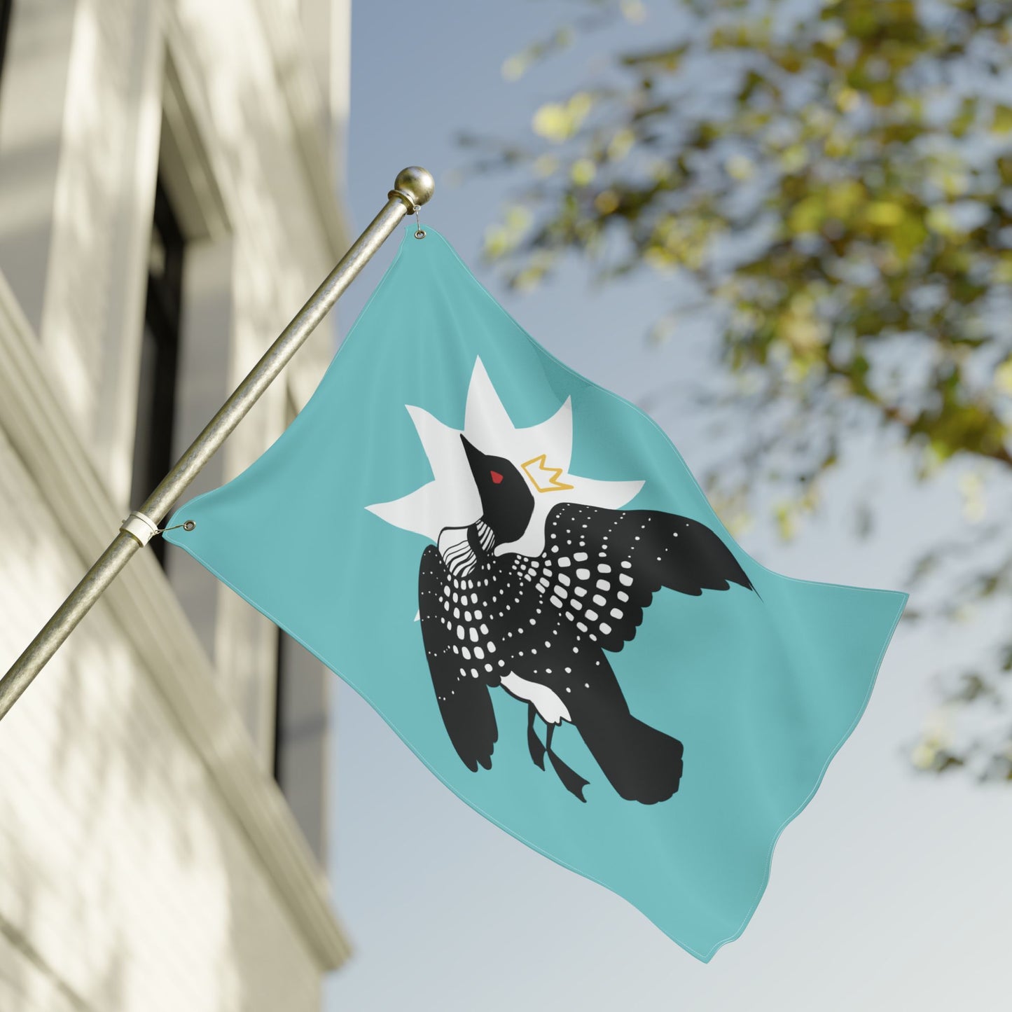Minnesota's King Double Sided Flag