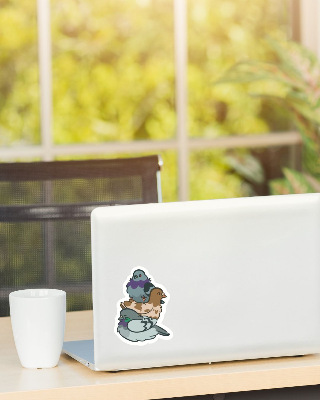 Pigeon Stack Sticker