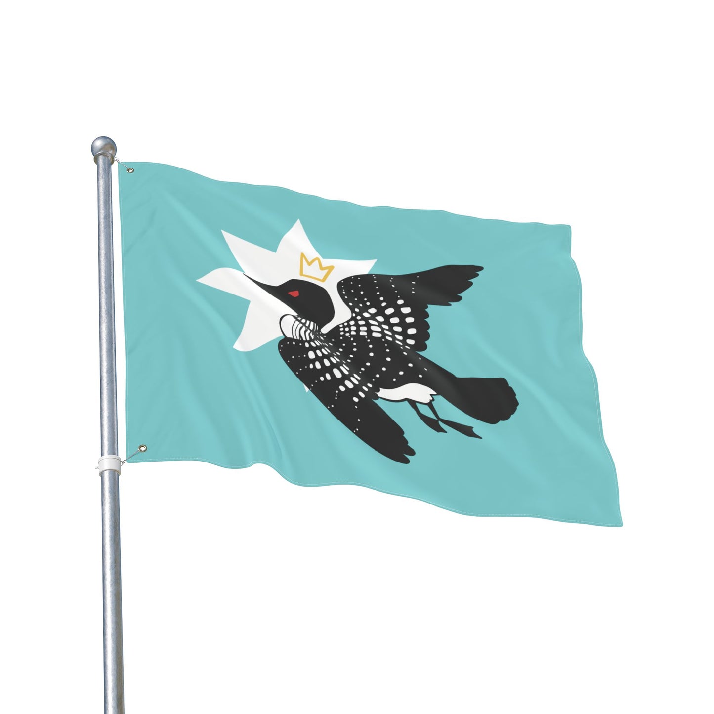 Minnesota's King Double Sided Flag